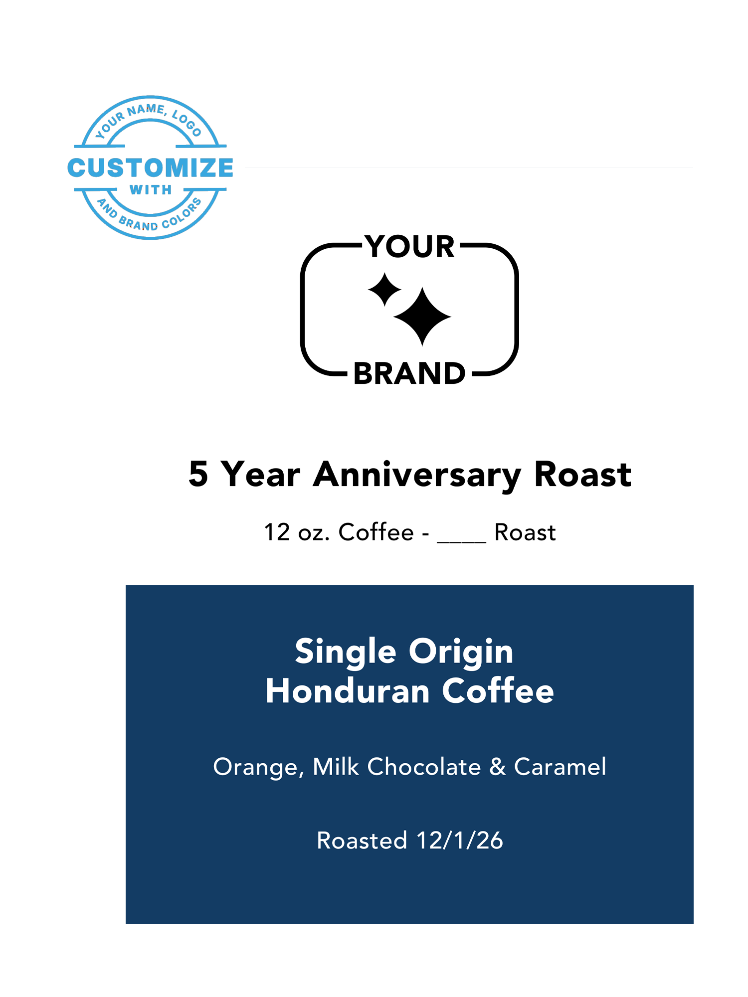 Custom Dark Roast Coffee, 12 oz. Bags (Choose Your Options)