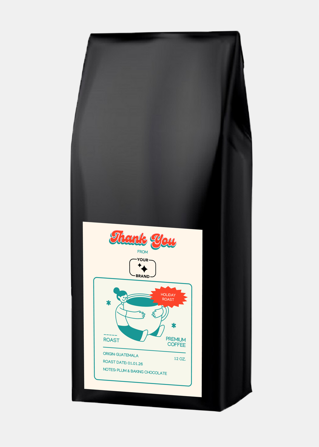 Custom Hospitality Coffee, 12 oz. Bags (Choose Your Options)
