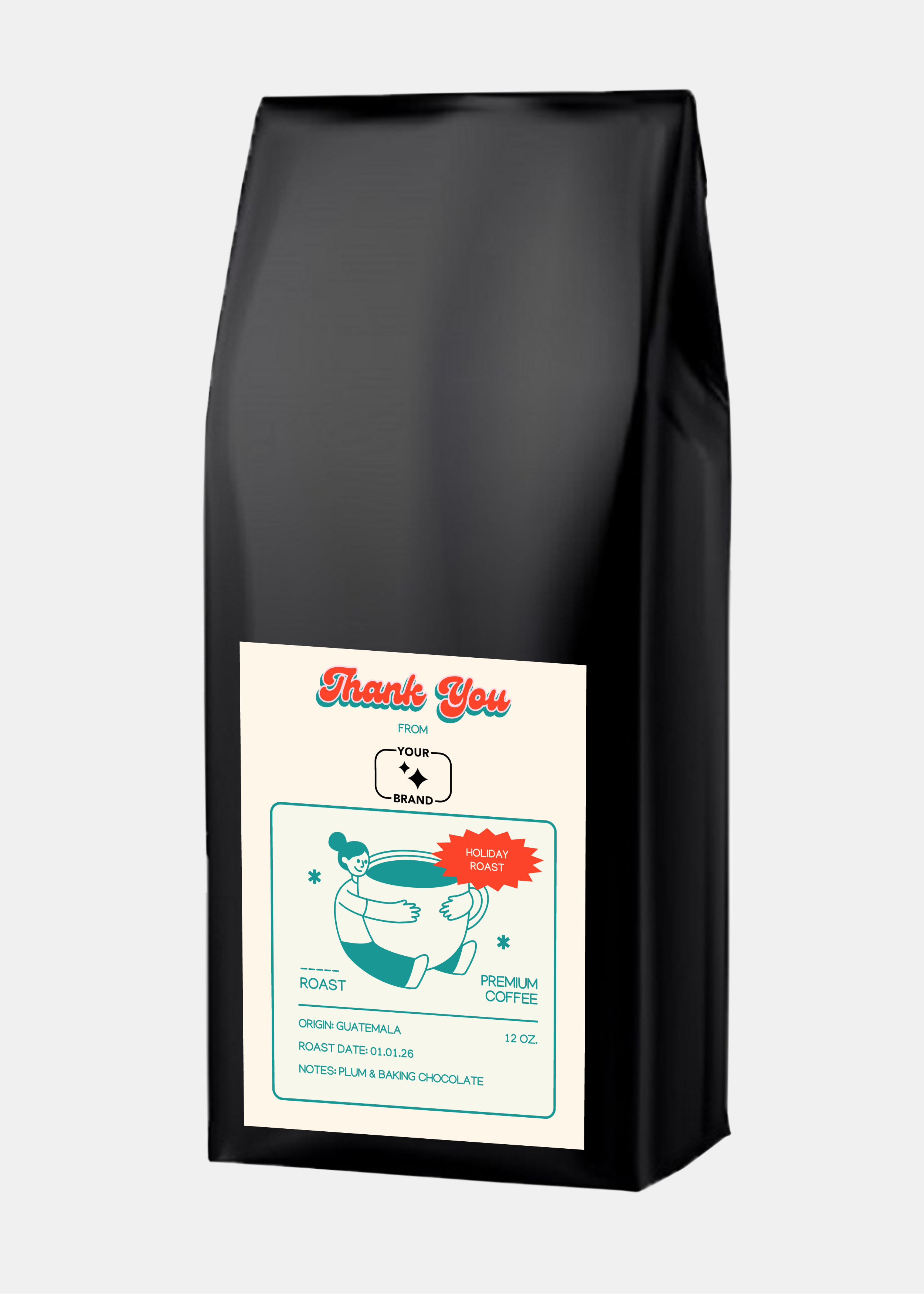 Custom Hospitality Coffee, 12 oz. Bags (Choose Your Options)