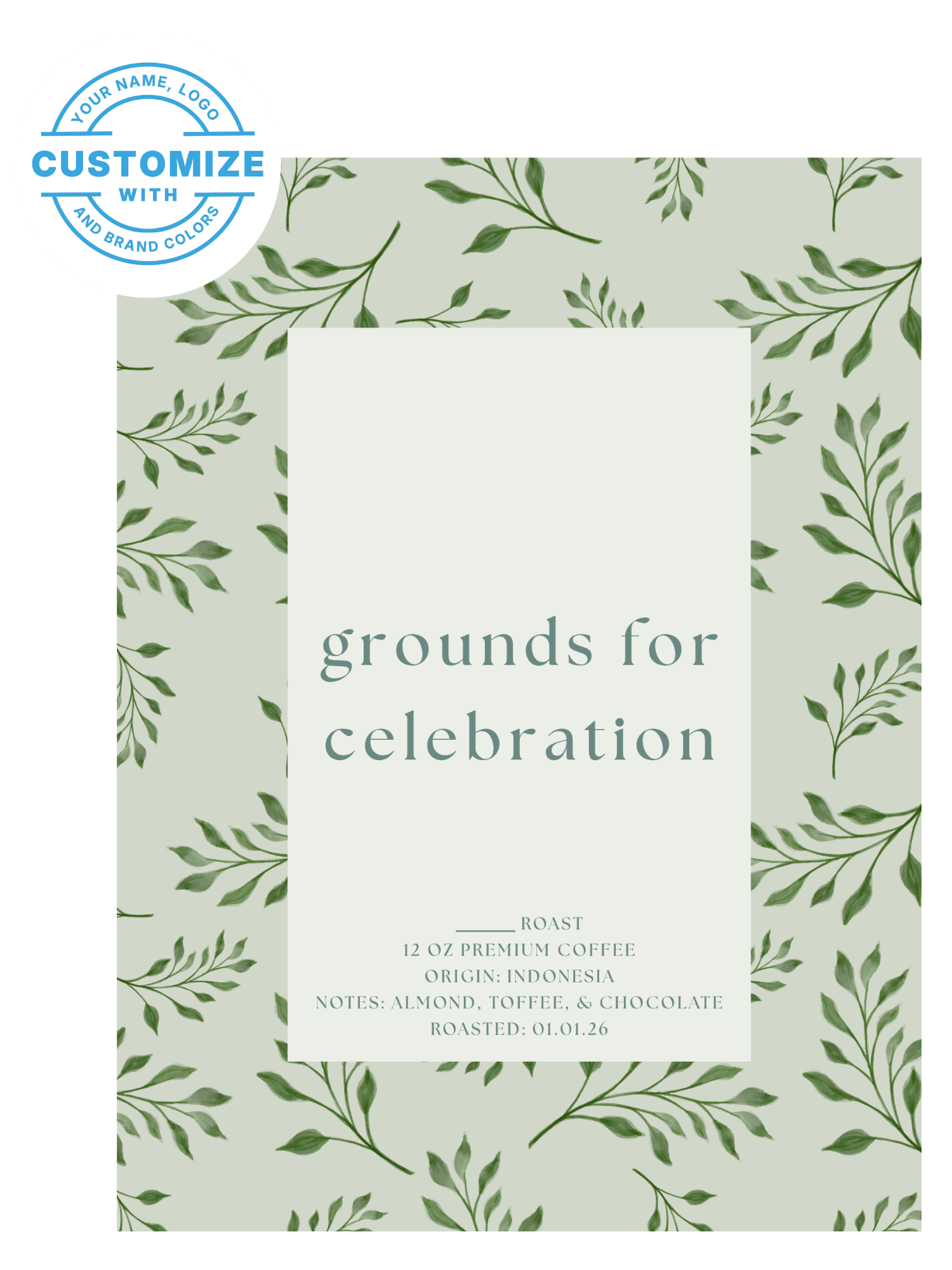 Custom Wedding Coffee, 12 oz. Bags (Choose Your Options)