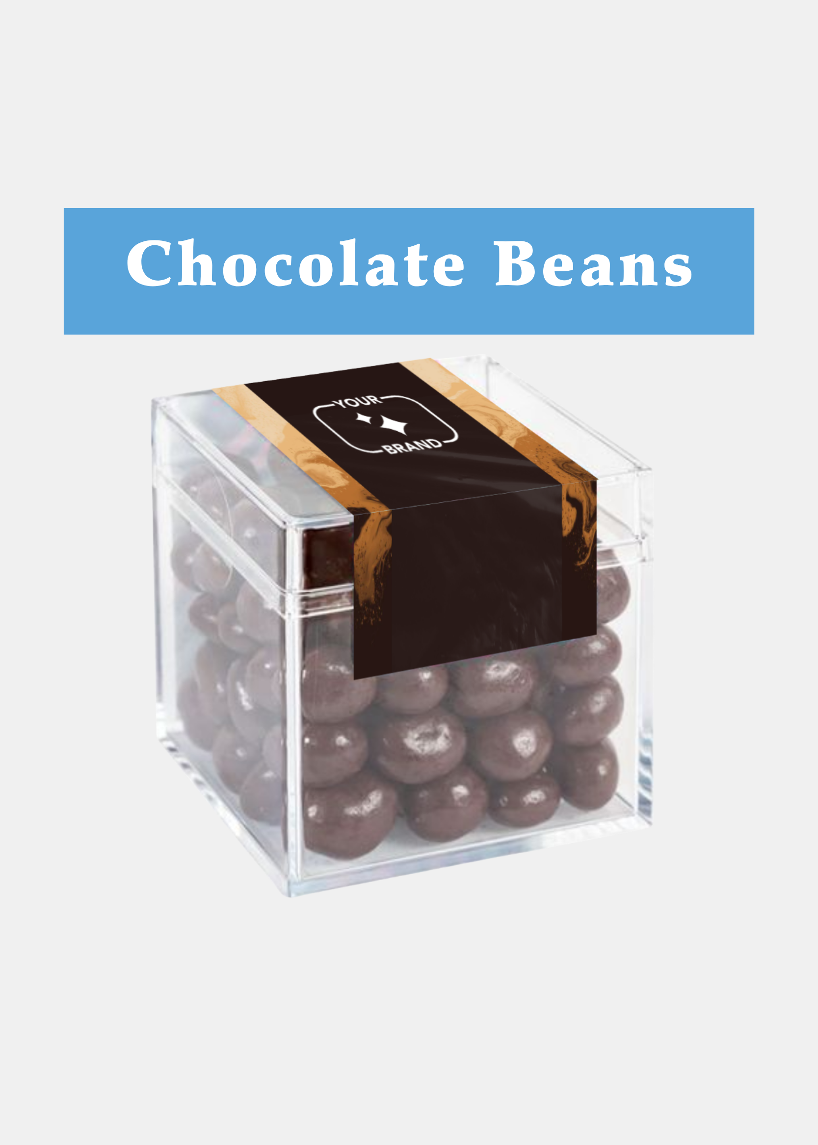 Custom Branded Dark Chocolate Covered Espresso Beans