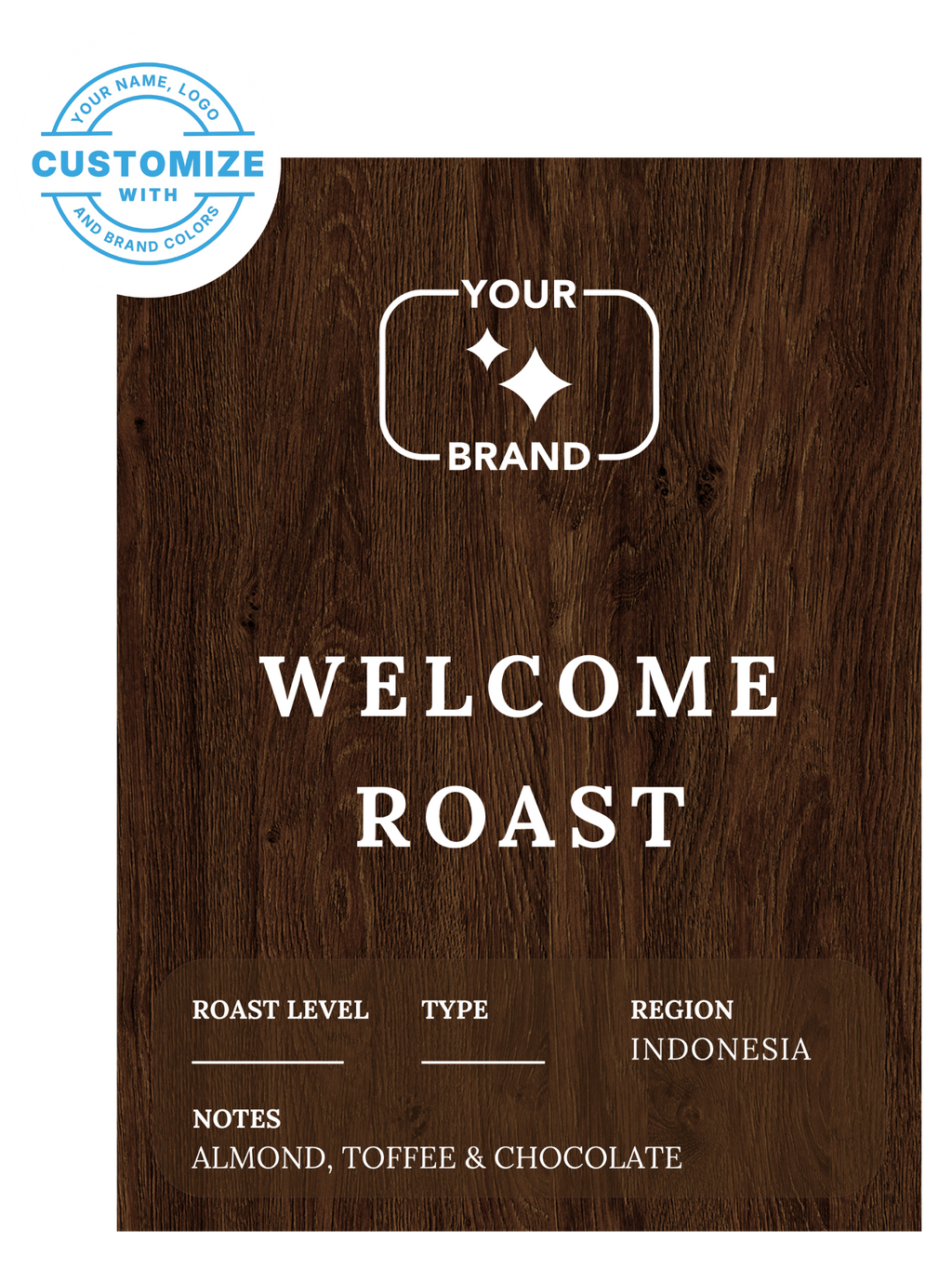 Custom Espresso Roast Coffee, 12 oz. Bags (Choose Your Options)